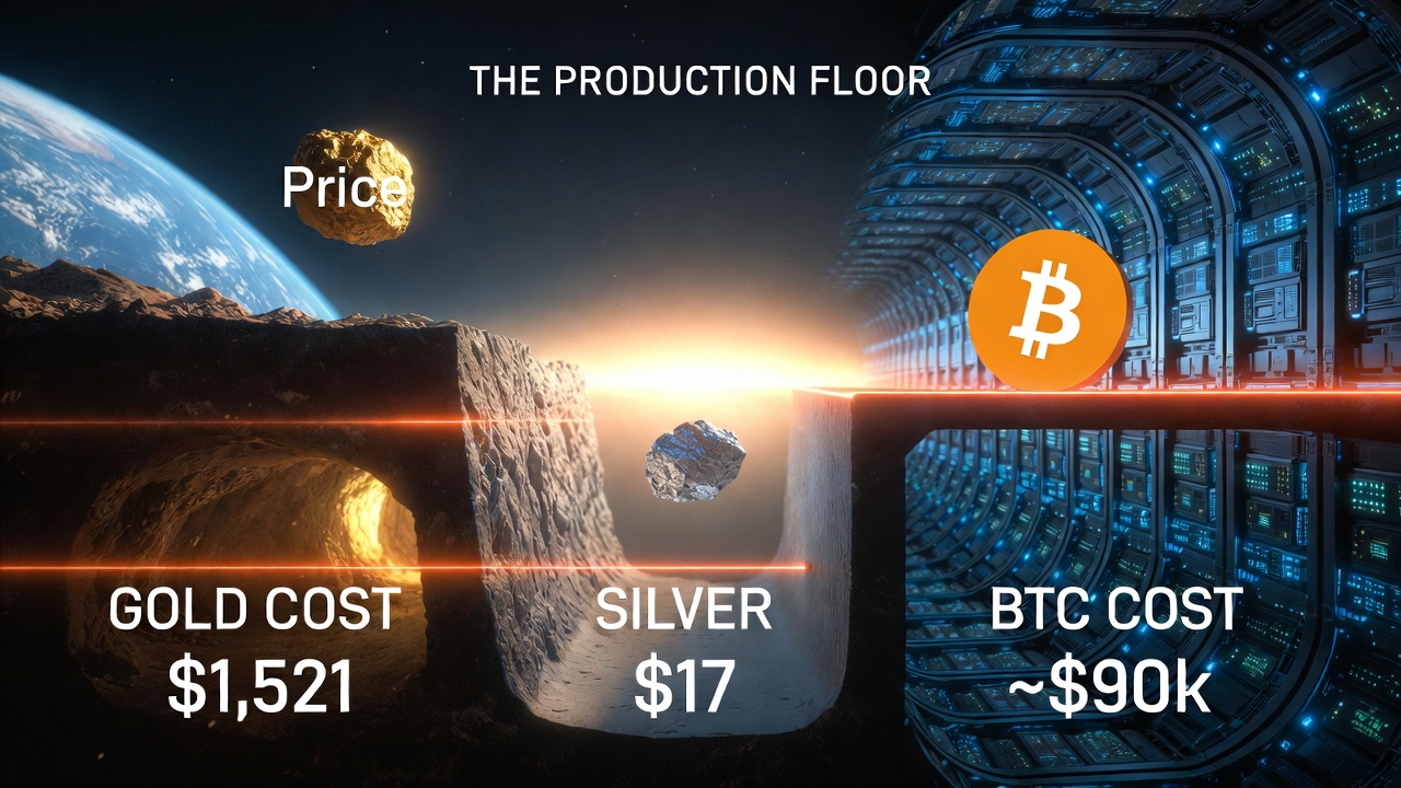 🏭 MATEMATICA INDUSTRIALĂ: DE CE BITCOIN ESTE SINGURA "MARFĂ" SUBEVALUATĂ ÎN RAPORT CU COSTUL DE PRODUCȚIE (ANALIZĂ COMPARATIVĂ 2026)